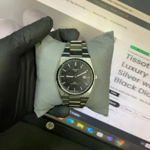 Tissot PRX Luxury Watch – Silver with Black Dial