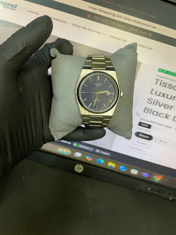 Tissot PRX Luxury Watch – Silver with Blue Dial